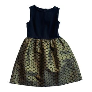 Crewcuts Black and Gold Sleeveless Dress Size 14